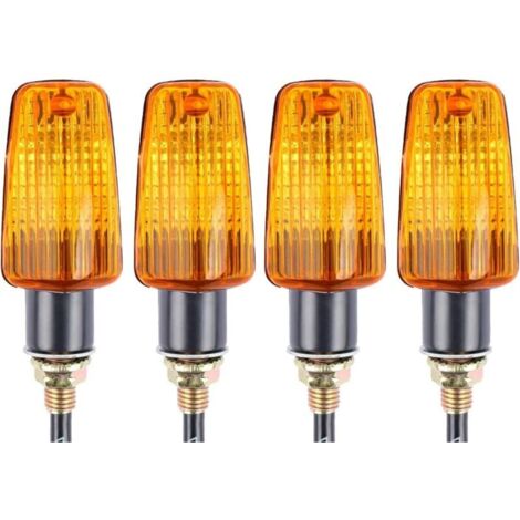 4 indicadores de señal de giro para motocicleta, 12 V, impermeables, universales, para motocicleta, scooter, quad, cruiser, todoterreno. (1/4)