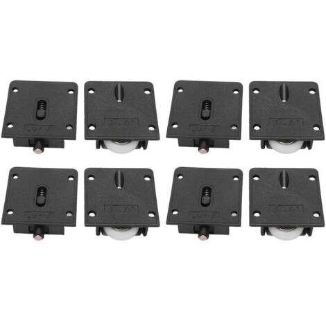 pares de ruedas para muebles de armarios, roperos, gabinetes, poleas de puertas correderas
