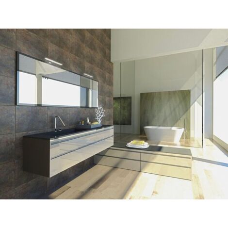 Lámpara de Espejo para Baño 40CM, Luz LED de Baño 3000-6000K con Lámpara de Espejo para Baño 40CM, Luz LED de Baño 3000-6000K con
