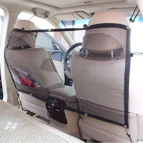 Red de seguridad para coche, red para mascotas, separador de coche para perros y gatos, 115 x 62 cm (1/4)