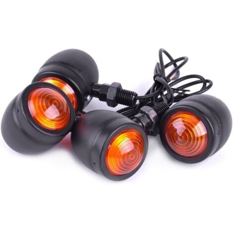 luces intermitentes para motocicleta, 12 V, impermeables, universales, para motocicleta, scooter, quad, cruiser, todoterreno. (1/4)
