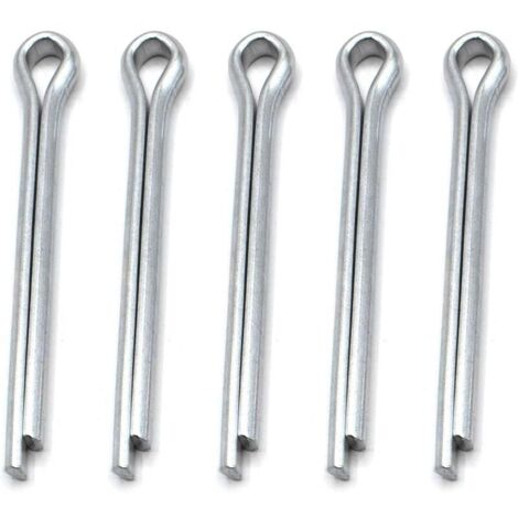 Pasadores de seguridad, pasadores galvanizados de 4 mm x 36 mm [10 piezas] (1/4)