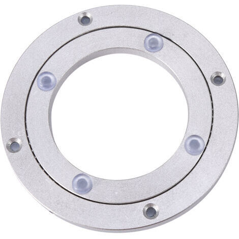 Robustes Drehplatte aus Aluminiumlegierung mit Drehlagern – Lazy Susan für runde Esstische, 140 mm, inklusive geschmeidigem Drehmechanismus