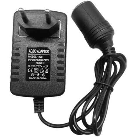 Automatischer 12V-Adapter für Auto, LKW, Boot und Wohnmobil – 220V-zu-12V 2A 24W Spannungswandler mit Zigarettenanzünder-Stecker (1/4)