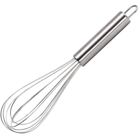 Fouet de kitchen inox, fouet de pâtisserie, fouet, ustensile de pâtisserie, Acier inoxydable, Argent, 29,2cm (1/4)