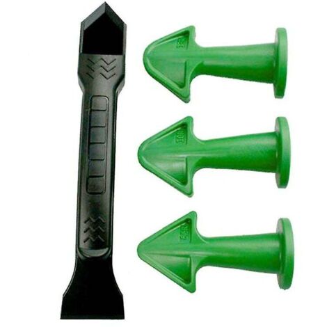Removedor de sellador de silicona, herramientas de calafateo para alisar sellador de silicona, kit de herramientas para sellador, raspador para alisar lechada, extractor de sellador y aplicador de aca (1/5)