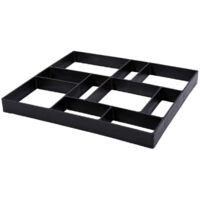 Molde de hormigón para pavimento de jardín, ideal para pasarelas y mejoras exteriores.