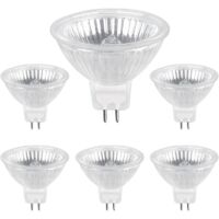Lámpara halógena GU5.3 35 W 12 V, 680 lm Warmweiß 2700 K regulable, MR16-Halogen-Spot-Glühbirne, paquete de 6