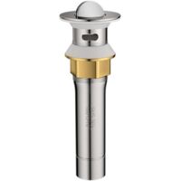 Desagüe de acero inoxidable para fregadero, a prueba de explosiones y obstrucciones, para fregadero de cocina, baño y tocador (con orificio de desbordamiento).