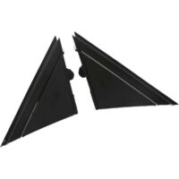Cubierta de espejo retrovisor 1SH17KX7AA, moldura triangular de repuesto para espejo retrovisor izquierdo y derecho FIAT 500 (2012 a 2017, negro brillante)