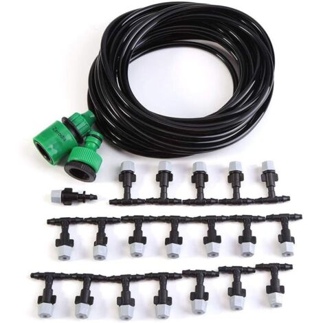 YMYNY Bewässerungssets, einstellbares automatisches Bewässerungssystem für DIY-Bewässerung, Bewässerung, Beschlagen, Garten, Gewächshaus, Tropfer, Mikrosprinkler, Gartenbewässerung, Pflanzensprinkler 