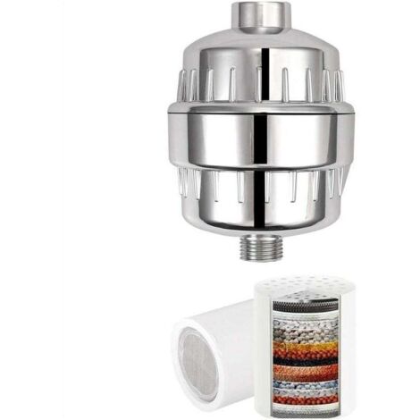 YMYNY Duschfilter Anti-Kalk Universal-Reinigungsfilter für hartes Wasser 18-stufige Filterkartusche Austauschbare Kartusche Entfernt Chlor, Schwermetalle und Schadstoffe