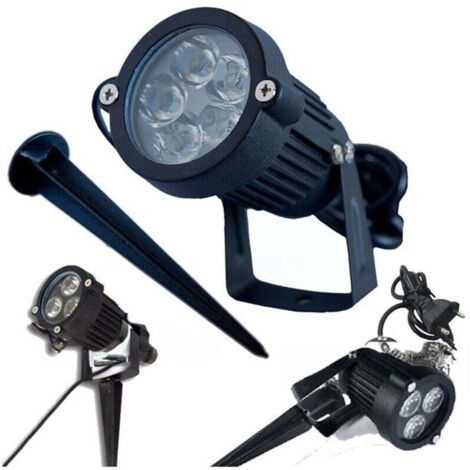 YMYNY LED Gartenstrahler 3 4 5W auf Erdspieß, Kaltlicht IP 65 - Warmweiß - 4W (1/3)