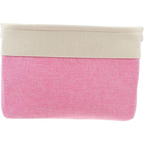 YMYNY Wäschekorb für Kleidung, Wäschekörbe für Kinder, quadratisch, Tier, Stofftier, gewebte Wäschekörbe, Wäschekorb aus Baumwolle und Leinen, rosa, Haushaltswäschekorb (1/5)