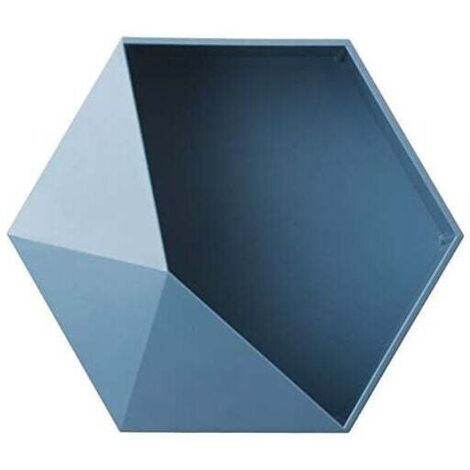 YMYNY Geometrisches Sechseck-Wandregal, multifunktionales schwebendes Lagerregal, kreative Ausstellungswand (1/4)