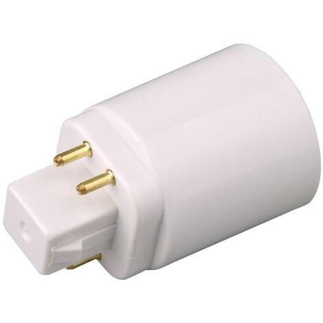 YMYNY GX24Q LED-Lampenadapter auf E27 4-polige Fassung (2 Stück) (1/4)