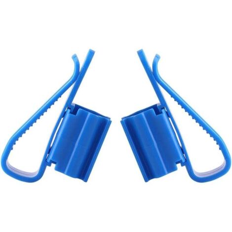 2 Stück Schlauchschellen, Kunststoff-Schlauchschellen, verstellbar für Wasserleitungen, Aquarium-Befestigungsklemme, Rohrhalter für 8–16 mm Wasserleitungen (1/4)