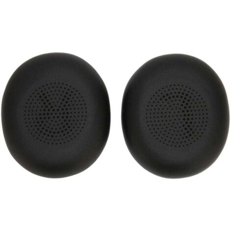 Professionelle Ohrpolster aus Proteinleder für Jabra ELITE 45h Evolve2 65 MS UC Headset, Schwarz (1/4)