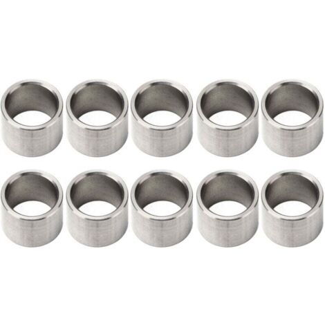 10-teiliges Zubehörset aus Edelstahl, Distanzscheiben, 15 mm Außendurchmesser, 12 mm Innendurchmesser (1/4)