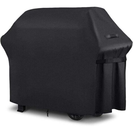 Outdoor-Grillabdeckung, Gasgrill, Oxford-Gewebe, Grillschutzplane mit verstellbarem Kordelzug, winddicht, UV-beständig, wasserdicht, schwarz, (147x61x117cm) (1/4)