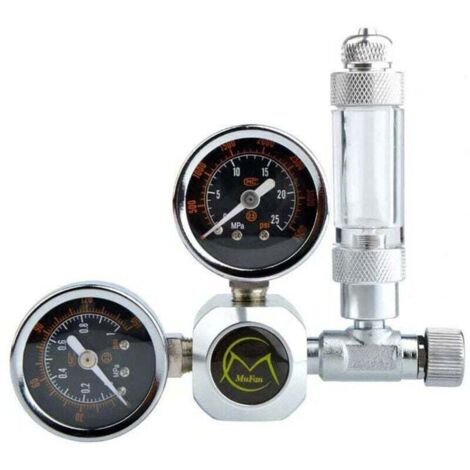 CO₂-Druckminderer, Aquarium-Druckregler, Aquarium mit Luftblasenzähler