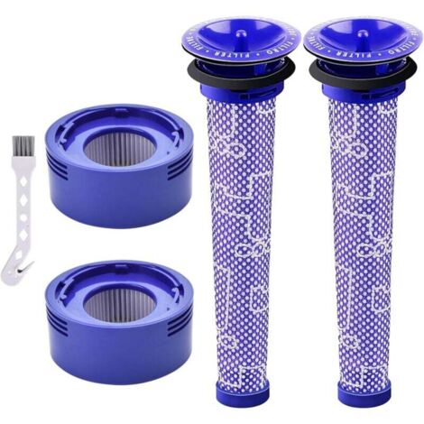 Ersatzfilterset für die kabellosen Staubsauger Dyson V7, V8 Animal, V8 Absolute und SV10, bestehend aus 2 Nachfiltern und 2 Vorfiltern (1/4)
