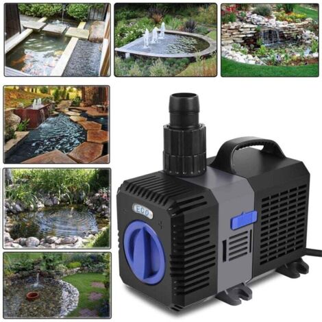 Super Eco Teichpumpe 2500 L/h – Filterpumpe Mit 3 Düsen, Leise, Energiesparend, Für Koi-Teiche, Bachläufe & Springbrunnen