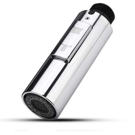 Ulisem Universal G 1/2 Küchenarmatur-Brausekopf, Ersatzteil mit Ausziehbrause, verstellbare Brause, Duschkopf für Badezimmer- und Küchenarmatur, Chrom-Finish