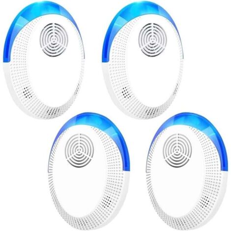 Ultraschall-Schädlingsbekämpfer, elektronische Insektenfallen, 4er-Pack für den Innenbereich, Steckdosen-Mücken- und Spinnenabwehrgerät, wirksames Rattenabwehrmittel (1/4)