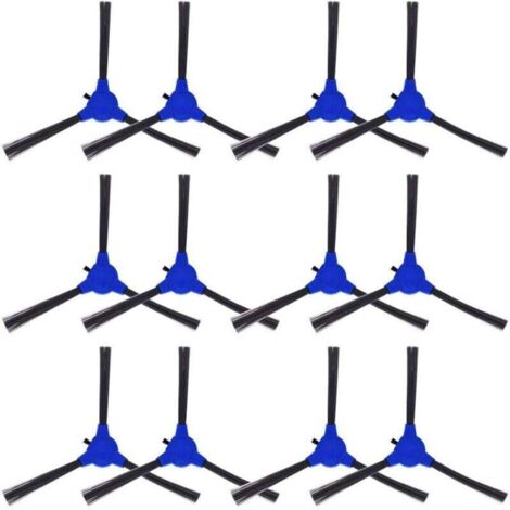 Packung mit 12 Seitenbürsten, kompatibel mit eufy RoboVac 11S, 15T, 30, 30C, 15C, 12, 25C, 35C, 11S Max, 15C Max, G20, G30, G35, G35+, G40, G40+, G40 Hybrid/Hybrid+, Saugrobotern. (1/4)