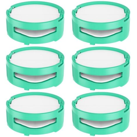 6er-Pack Ersatz-Geruchsfilter für Shark Staubsauger IZ400UKT, IZ400UK, IZ420UKT, NZ860UKT, NZ860UK, AZ913UK, AZ913UKT, HZ3000UKT, für ein frisches Zuhause, türkis (1/4)