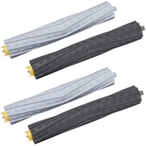 Bürstenzubehör für iRobot Roomba 800 & 900 Serie, Hauptbürste für 860 861 865 866 870 871 880 885 886 890 900 960 966 980 Saugroboter mit 4 Gummibürsten (1/4)