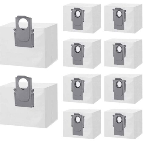 Packung mit 10 Ersatzstaubbeuteln für Xiaomi Roborock S8+/S8 Pro Ultra, S7 MaxV Ultra/S7 Pro Ultra, Q7+/Q7 Max+/Q5+/T8 Staubsauger