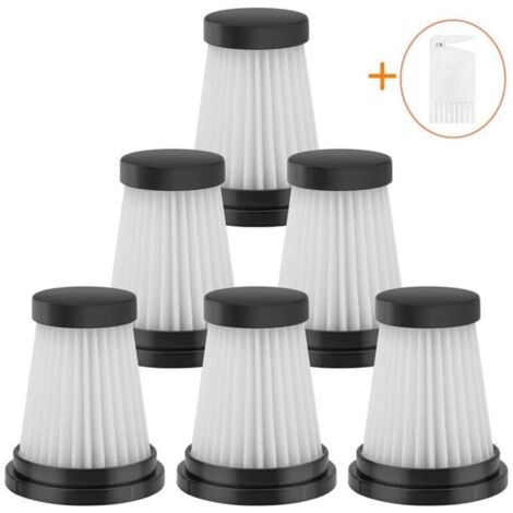 6er-Pack Ersatz-HEPA-Filter für Akku-Staubsauger, passend für Moosoo K12, K12 Pro, K13, Genius Invictus One 1.0, X7/2.0 und Foxnovo 13KPA (Filterzubehör) (1/4)