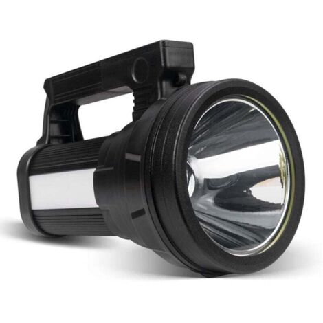 Extrem leistungsstarke LED-Taschenlampe, 10800 mAh/15000 Lumen, wiederaufladbar, IPX4 wasserdicht, 6 Modi, USB-Taschenlampe für Camping/Wandern/Notfälle/Stromausfall (1/4)