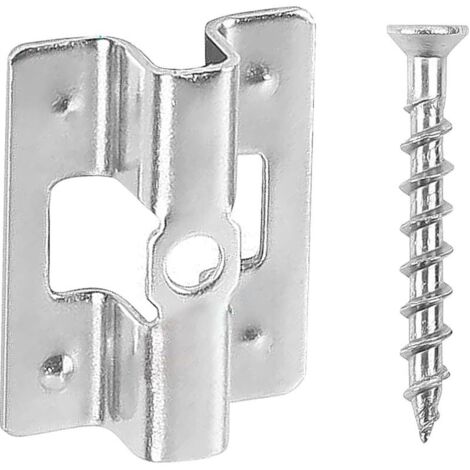 Packung mit 100 Edelstahl-Terrassendielenclips inklusive Schrauben, WPC, 7 mm Edelstahl, zur Befestigung von Bambus-Terrassendielen (1/4)