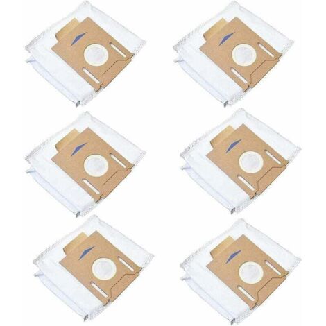 6er-Pack Staubsaugerbeutel für ECOVACS DEEBOT OZMO 920 950 T8 T8MAX T8Power T8Pro T8Plus T8AIVI T8 + T8 AIVI + N8, N8+, N8 Pro, N8 Pro+, T9, T9+DX93 DDX96 (1/4)