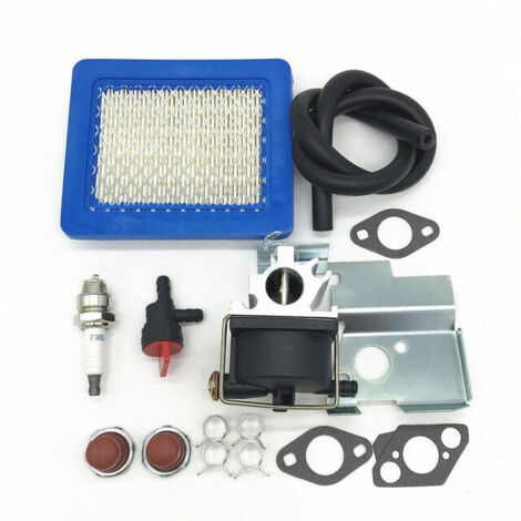 Vergaser-Reparatursatz 640020, Luftfilter und Zündkerze kompatibel mit Tecumseh Rasenmähermotoren 640020A, 640020B, VLV126, VLV60, VLV50, VLV55, VLV65, VLV66 und VLV126A mit 6,5 und 6,75 PS. (1/4)