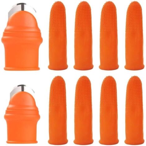2-teiliges Silikon-Gartenmesser-Set, Daumen- und Fingertrenner mit Fingerschutzhülle, Geschenkidee für Gartenliebhaber (1/4)