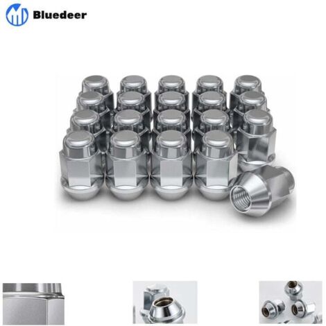 1707S-20AM Chrom M12x1,50 Radmutter mit gewölbter Kappe, 20 Stück (1er-Packung)