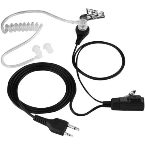 Transparente Schlauch-Ohrhörer, Ohrstücke, wärmeisoliertes Mikrofon, für Midland Walkie-Talkies, Funk-Headset (1/4)