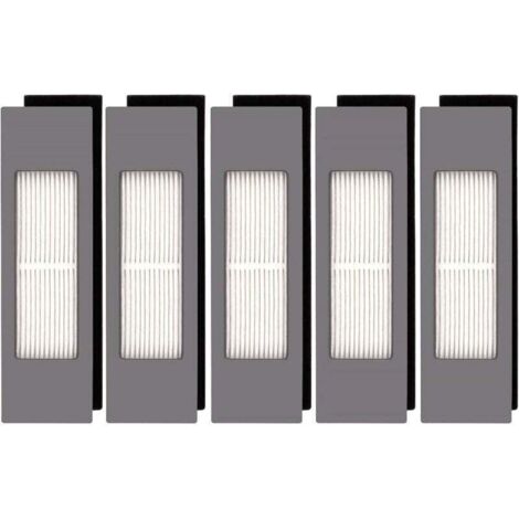 HEPA-Filter (5 Stück) für Ecovacs DEEBOT OZMO 920 950 T8 AIVI Max T9 T5 N5 N7 N8+ N8 Pro Plus DX55 DX93 DJ65 Saugroboter, Filterset für Saugroboter, 5 Ersatzfilter (1/4)