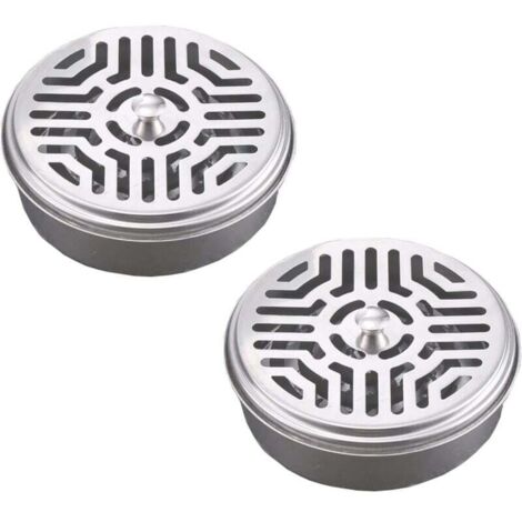 2 Stück spiralförmige Moskitohalter aus Edelstahl, für Moskitospiralen, Anti-Mücken-Spiralhalter, für Zuhause, Garten, Camping, Angeln, Reisen, Outdoor (2) (1/4)