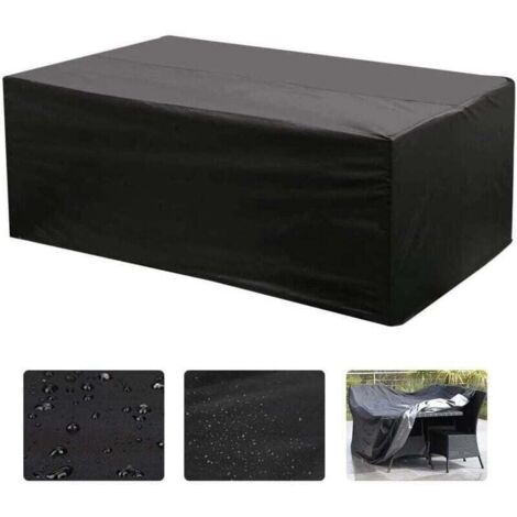 Rechteckige Oxford-Tischdecke für Gartenmöbel mit UV-Schutz (213 x 132 x 74 cm) (1/4)