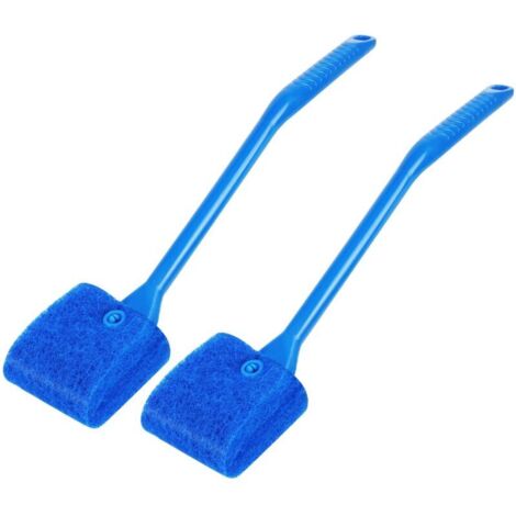 Aquarienreinigungsbürste, 2-teiliges Algenkratzer-Set mit 40 cm Griff, wiederverwendbarer Aquarienkratzer, Glasreiniger für Zuhause, Aquarien, Fischbecken