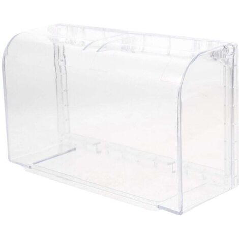 1 Stück wasserdichte Steckdosenabdeckung, zwei Positionen, transparente Klebeschutzbox, Spritzschutz-Steckdosenabdeckung für Küche, Bad und andere Anwendungen