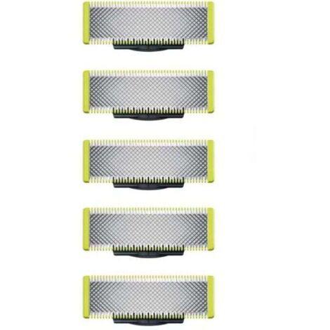 Ersatzklingen kompatibel mit dem OneBlade Elektrorasierer/Trimmer, aus hochfestem Edelstahl, zum Trimmen, Stylen und Rasieren, 5er-Packung
