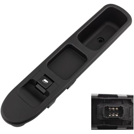 6-poliger Fensterheberschalter für die Beifahrerseite für Peugeot 207 (2007–2015), Teilenummer 6554.HJ 6490.HQ (Nachbau). (1/4)
