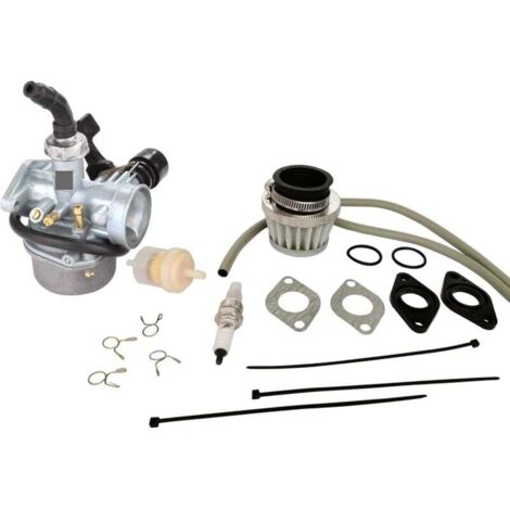 PZ19 Vergaser mit Kraftstoffumschaltventil, kompatibel mit Taotao GY6 50cc, 70cc, 90cc, 110cc und 125cc Quads, Offroad-Motorrädern, Karts und Mopeds. (1/4)