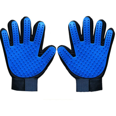 Katzenpflegehandschuh, 4-in-1 Silikon-Pflegehandschuh für Hunde und Katzen, Bürstenhandschuh für Katzen und Hunde, Haustierpflegehandschuh, Bürste für langes und/oder kurzes Fell